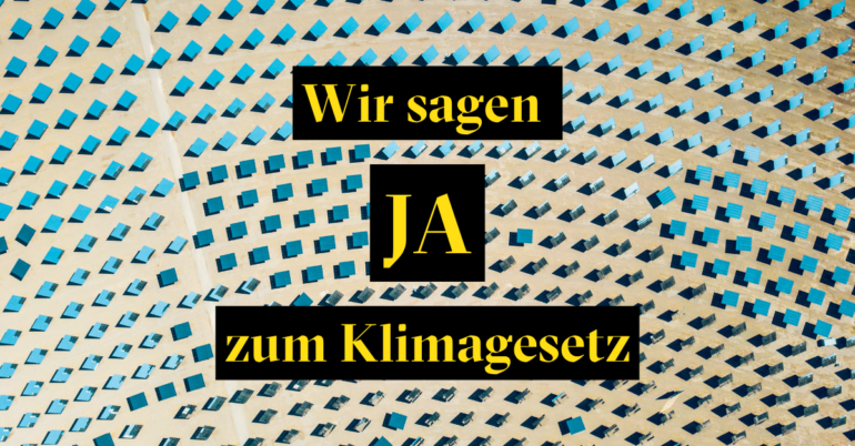 Klimagesetz Globalance sagt Ja