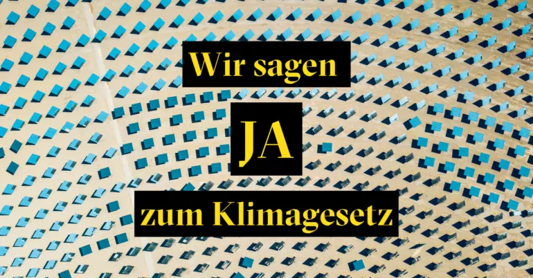 Klimagesetz Globalance sagt Ja